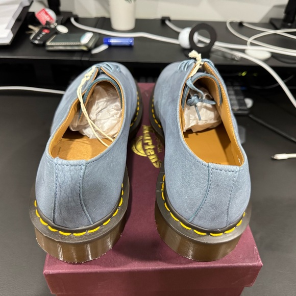 Dr. Martens 1461 Made in England Blue Nubuck shoes UK 10 - Picture 6 of 6